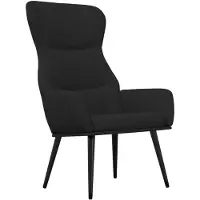 vidaXL Fauteuil relax noir tissu