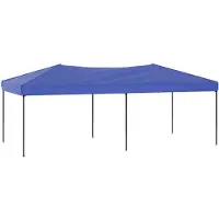 vidaXL Tente de réception pliante bleue 3x6 m