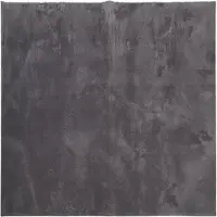 vidaXL Tapis HUARTE à poils courts doux lavable anthracite 160x160 cm