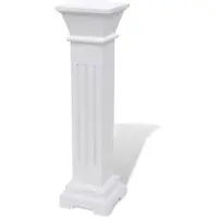 vidaXL Support pilier classique carré pour plantes MDF
