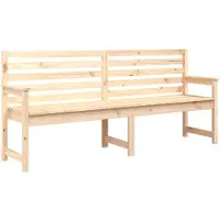 vidaXL Banc de jardin 203,5x48x91,5 cm Pin massif