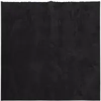 vidaXL Tapis HUARTE à poils courts doux et lavable noir 240x240 cm