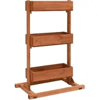 vidaXL Bac à plantes 52x30x78 cm bois de sapin