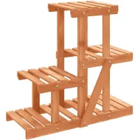 vidaXL Support à fleurs 58x25x51 cm bois massif de sapin