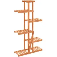 vidaXL Support à fleurs 75x25x140,5 cm bois massif de sapin