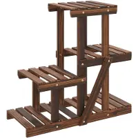 vidaXL Support à fleurs 58x25x51 cm bois massif de sapin