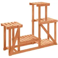 vidaXL Support à fleurs 90x25x73,5 cm bois massif de sapin