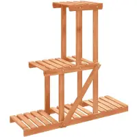 vidaXL Support à fleurs 81x25x75,5 cm bois massif de sapin