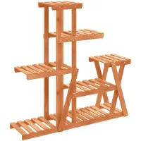 vidaXL Support à fleurs 95x25x96 cm bois massif de sapin