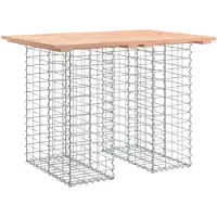 vidaXL Banc de jardin en gabions 100x70x72 cm bois massif douglas