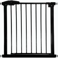 Goliving Barrière d'escalier - Fixation par pince sans perçage, rallonge incluse - extensible - 78-93 x 6 x 85 cm - Noir