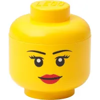 LEGO Mini Cutie de Rangement pour Tête de Minifigurine Fille