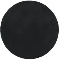 vidaXL Tapis HUARTE à poils courts doux et lavable noir Ø 160 cm