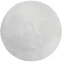 vidaXL Tapis HUARTE à poils courts doux et lavable gris Ø 80 cm