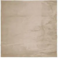 vidaXL Tapis HUARTE à poils courts doux et lavable sable 120x120 cm