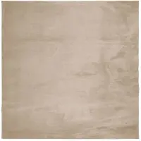 vidaXL Tapis HUARTE à poils courts doux et lavable sable 160x160 cm