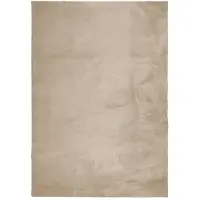vidaXL Tapis HUARTE à poils courts doux et lavable sable 120x170 cm