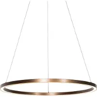QAZQA Suspension bronze 80 cm LED incluse à intensité variable en 3 étapes - Girello