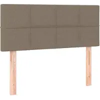 vidaXL Tête de lit taupe 80x5x78/88 cm Tissu