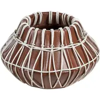 Beliani Vase décoratif Terre cuite marron 22 cm KLUET (1x)