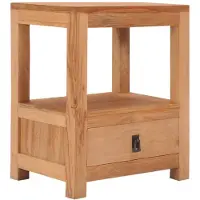 vidaXL Table de chevet 40x30x50 cm bois de teck massif