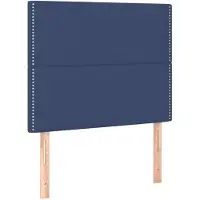 vidaXL Têtes de lit 2 pcs. Bleu 100x5x78/88 cm Tissu
