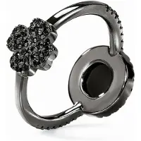Folli Follie 3r18s042kkk50 Ring Noir Femme