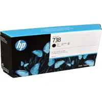HP 738 (498N8A) - Noir - Cartouche d'encre - Grande capacité