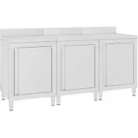 vidaXL Armoire de travail 180x60x96 cm inox