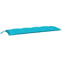 vidaXL Coussin de banc de jardin turquoise 150x50x7 cm tissu oxford