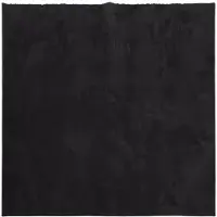 vidaXL Tapis HUARTE à poils courts doux et lavable noir 120x120 cm