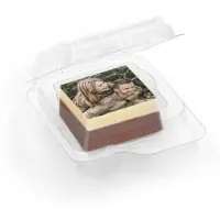 Yoursurprise Chocolats personnalisés - Emballés individuellement - Solide - 50 pcs - Carré