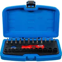 Bgs Jeu de tournevis à frapper sortie carré extérieur 6,3 mm (1/4") 36 pces - 72005