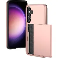 IMoshion Coque arrière avec porte-cartes pour Samsung Galaxy S24 Plus - Rose Doré