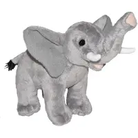 Wild republic Peluche éléphant 20 cm gris