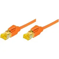Generique Cordon Patch Rj45 S/ftp cat 6a Lsoh Snagless Orange- 0,30 m