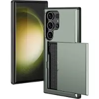 IMoshion Coque arrière avec porte-cartes pour Samsung Galaxy S24 Ultra - Vert foncé