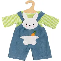 Heless Salopette de poupée avec chemise à anneaux "Bunny Lou", taille 35-45 cm