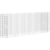vidaXL Gabion haut-plateau Fer galvanisé 260x50x100 cm