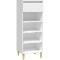 vidaXL Armoire à chaussures Blanc 40x36x105 cm Bois d'ingénierie