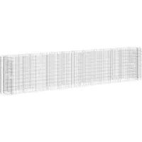 vidaXL Gabion haut-plateau Fer galvanisé 470x50x100 cm