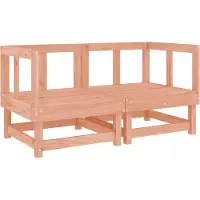 vidaXL Canapé d'angle de jardin 2 pcs. Bois massif Douglas