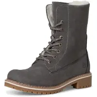 Tamaris Bottes à lacets gris