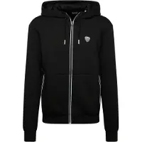 Emporio Armani Veste de survêtement noir / blanc