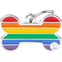 My Family Médaille Pour Animaux Rainbow Big Bone