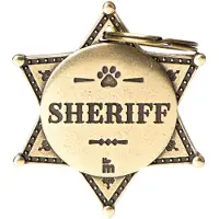 My Family Médaille Pour Animaux Bronx Sheriff Star