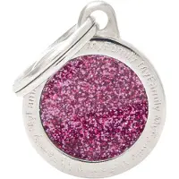 My Family Médaille Pour Animaux Shine Small Circle Glitter