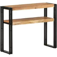 vidaXL Table console 90x30x75 cm Bois d'acacia massif