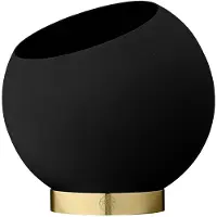 AYTM Globe Pot de Fleurs Ø30 cm | Black | Gold