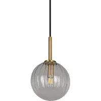 Schwung Dries Suspension Ø25 cm | Lacquered Burnished Brass